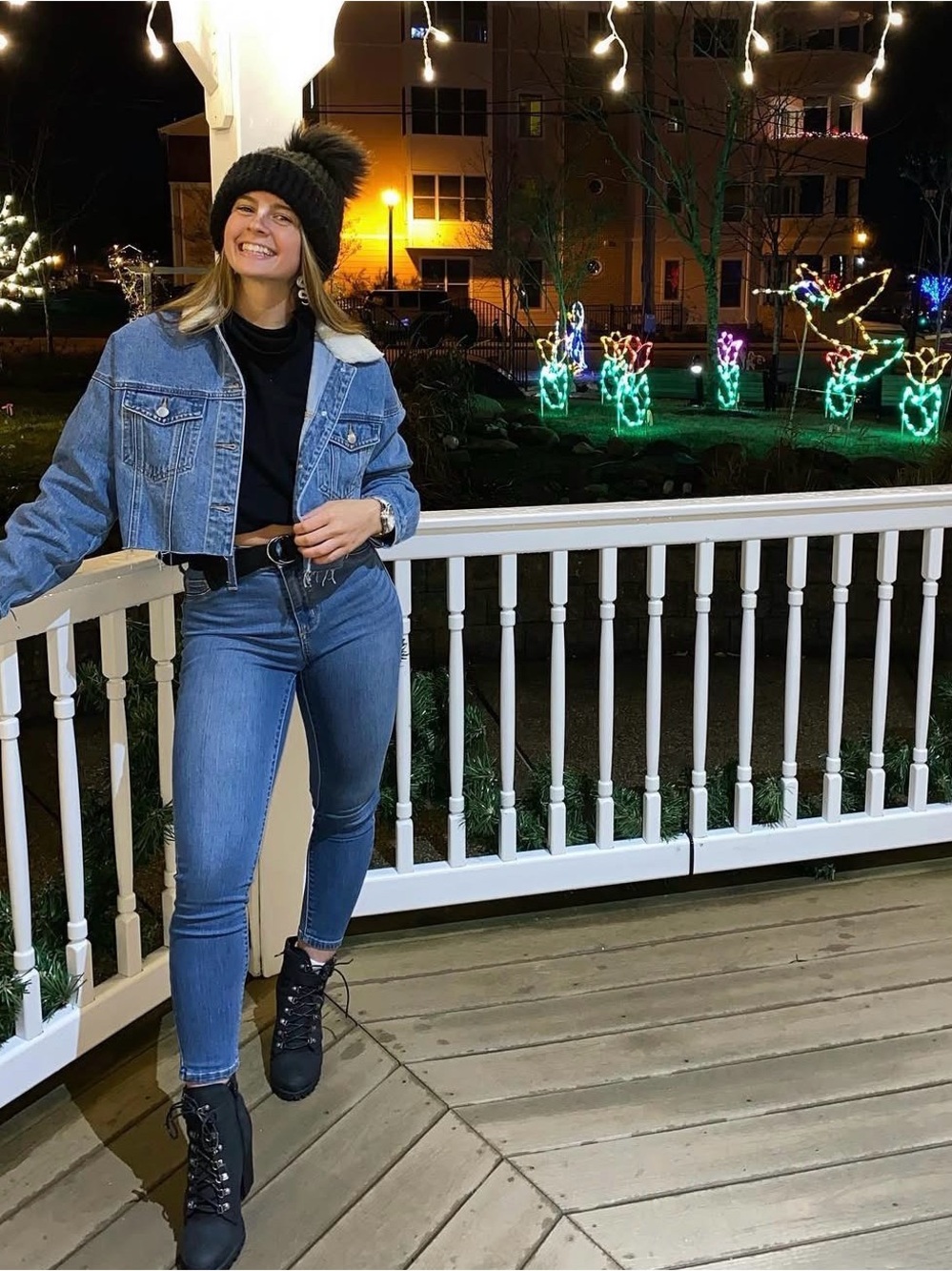 Forever 21 Cropped Light Blue Denim Jacket